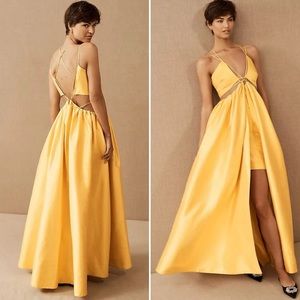 NWT Helen O'Connor Super Nova Strappy Cutout Taffeta Anthropologie Dress size 4